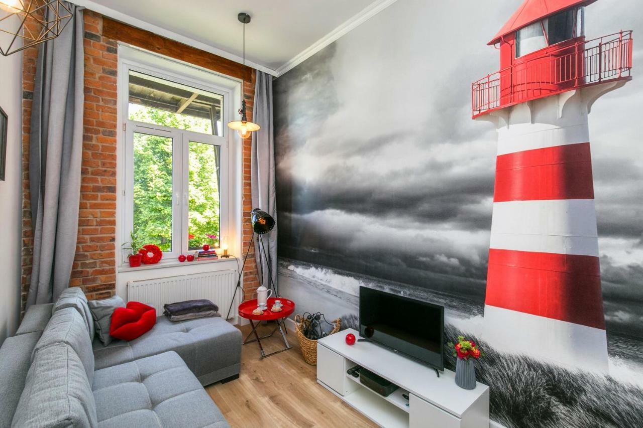 Berg Apartament Red Obok Starego Miasta Gdaňsk Exteriér fotografie